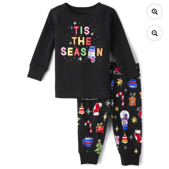 The Children’s Place Toddler Unisex 2 PC Glow-In-The-Dark Pajama Set Size 5T NWT - Picture 1 of 6